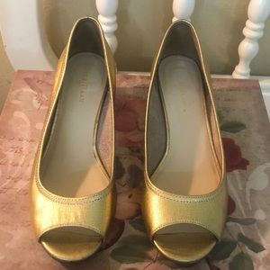 Cole Haan  peep toe Nike Air Wedges,